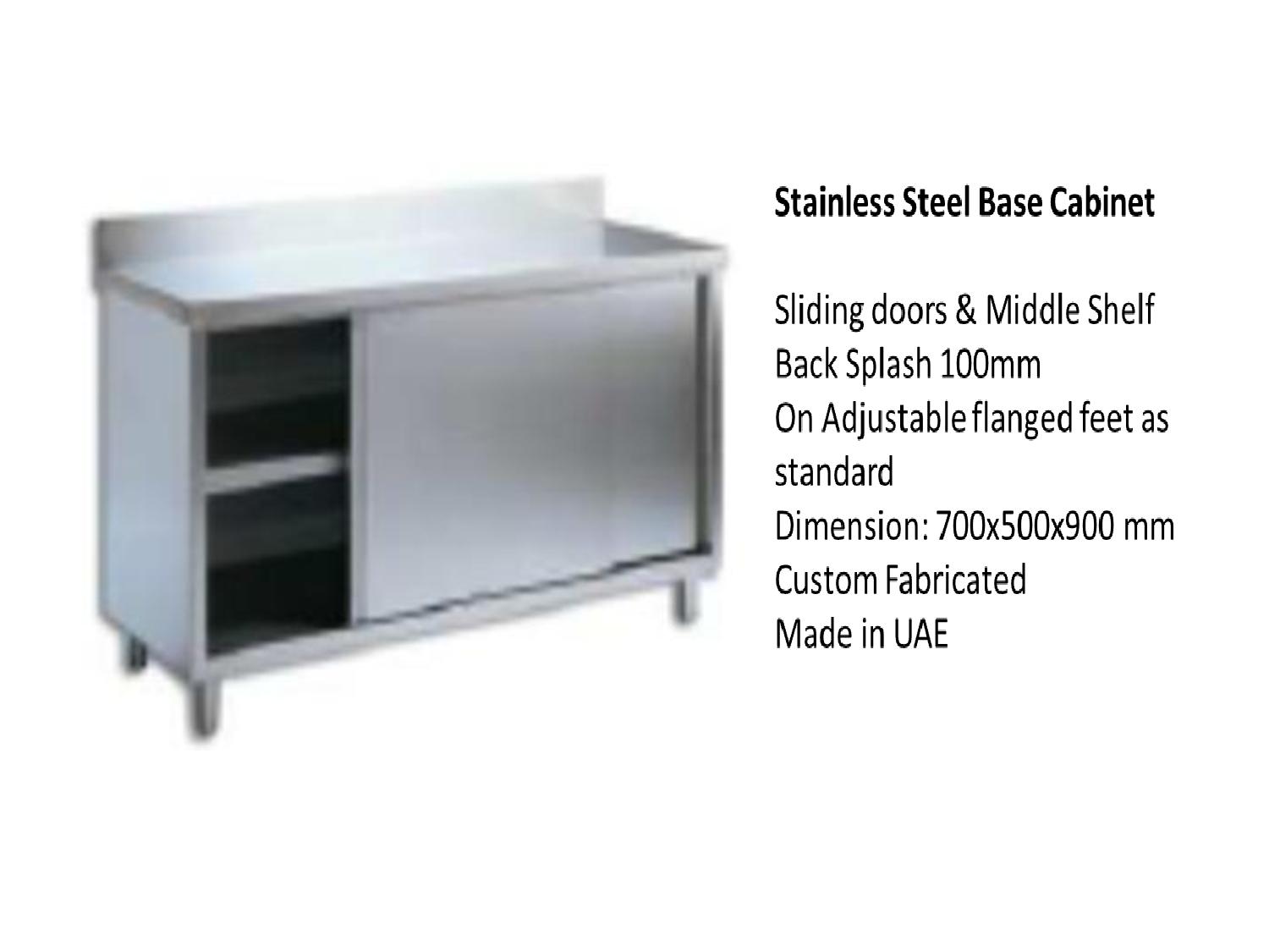 Stainless Steel Base Cabinet Page 001 Al Salam Kitchen Equipment