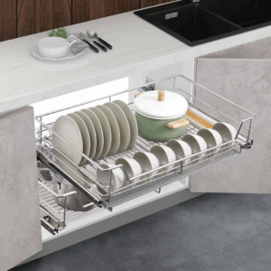 Soft Close Drawer Dish Storage Basket D302