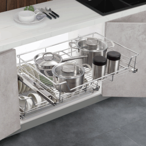 Soft Close Drawer Flat Storage Basket D302