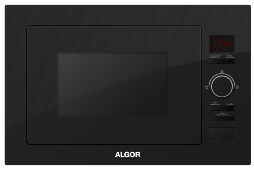 ALGOR AL250-GBLK Built-In Microwave 25L