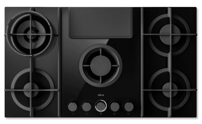elica NIKOLATESLA FLAME EVO BL/A/88 Extractor Hob
