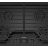 Whirlpool 30-inch Gas Cooktop with SpeedHeat™ Burners WCGK3030PB