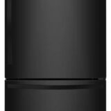 Whirlpool 30-inches wide Bottom-Freezer Refrigerator with SpillGuard™ Glass Shelves - 18.7 cu. ft. WRB329DMBB