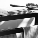 8001- C Black Towel Rack