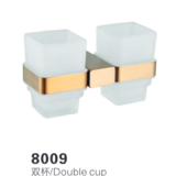 8009 Brushed Gold Double Cup