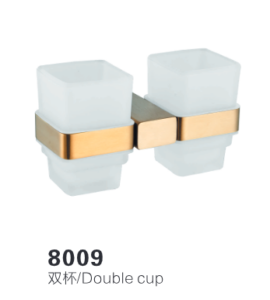 8009 Brushed Gold Double Cup