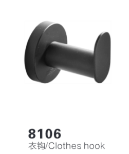 8106 Black Clothes Hook