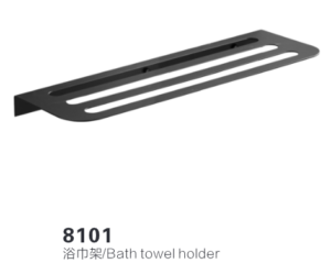 8101 Black Bath Towel Holder