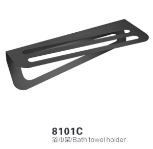 8101C Black Bath Towel Holder
