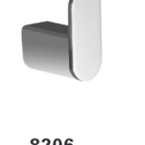 8206 Brushed Sliver Cloths Hook
