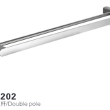 8202 Brushed Sliver Double Pole